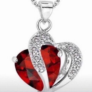 Crystal heart necklace